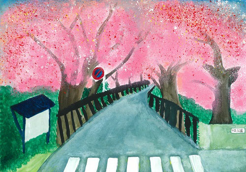 春の風物詩～城堀川の桜～
