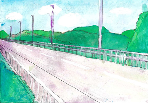 石戸大橋から見た景色